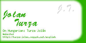 jolan turza business card